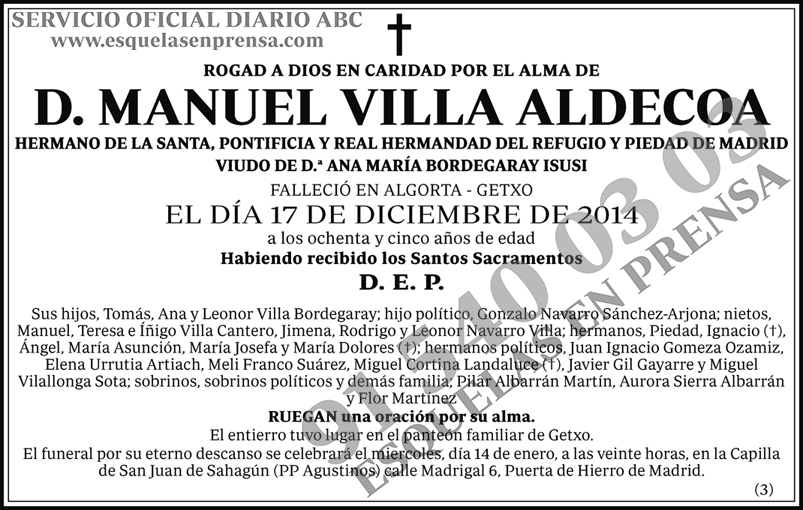 Manuel Villa Aldecoa
